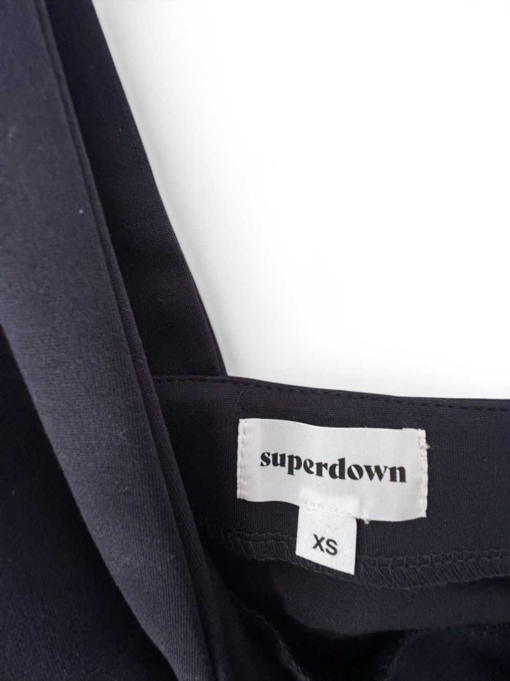 superdown Asymmetrical One-Shoulder Black Mini Dress - Picture 6 of 8